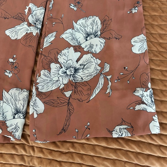 Dusty Rose Floral Pantsuit Romper - Picture 10 of 10